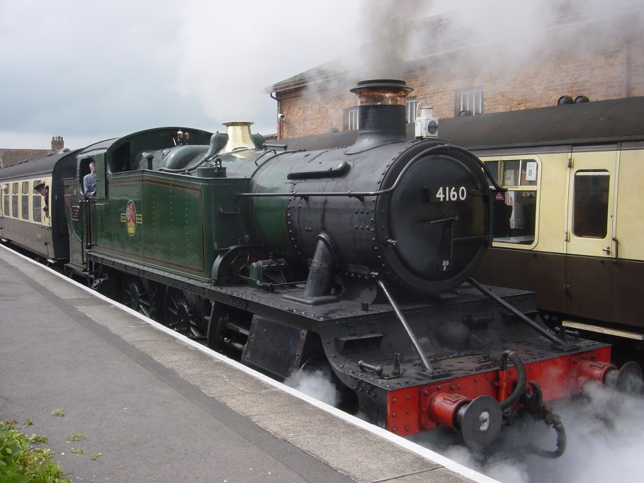 The Prairie steam train at Bishops Lydeard.
